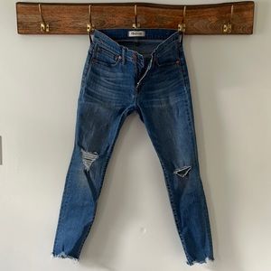 Madewell 9” high-rise skinny jeans, 25 P
